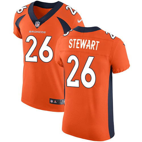 Nike Broncos #26 Darian Stewart Orange Team Color Men's Stitched NFL Vapor Untouchable Elite Jersey - Click Image to Close